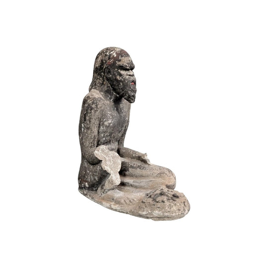 Vintage Australian Aboriginal Figure Sculpture Cast Stone