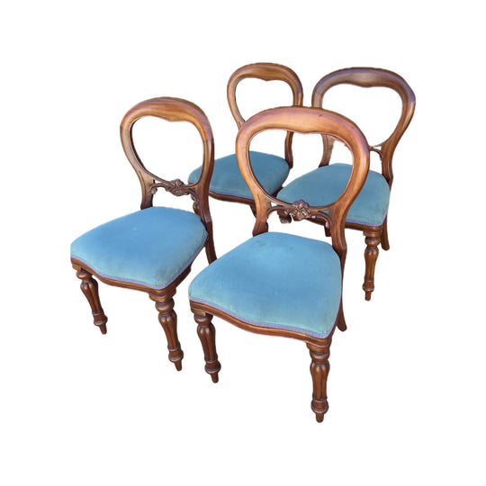 Vintage Balloon Back Cedar Chairs