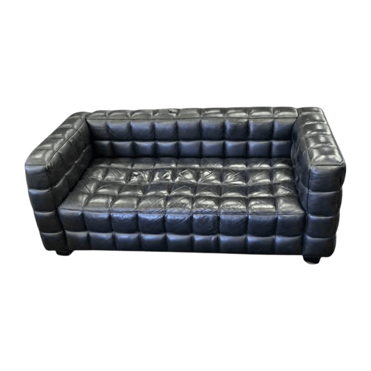Vintage Black Leather Sofa | Bazaa | Designer, Vintage and Antique Furniture