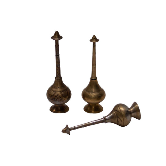 Vintage Brass Perfume Bottle