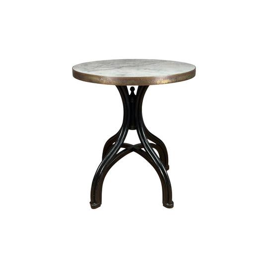 Vintage Cafe Table - Round Marble, Thonet