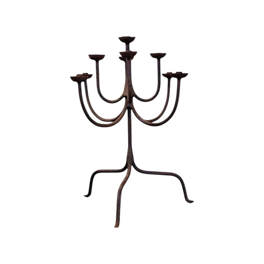 Vintage Cast Iron Candelabra
