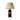 Vintage Ceramic Table Lamp with Handpainted Gilt Detail and Parchment Shade | Bazaa | Designer, Vintage and Antique Furniture