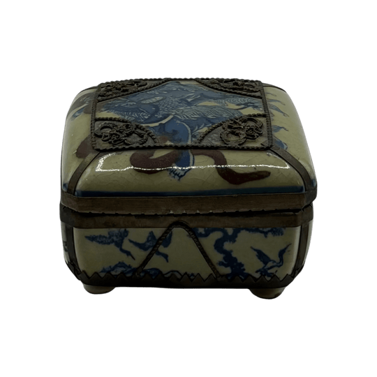 Vintage Chinese Porcelain Lidded Box