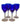 Vintage Cobalt Blue Glasses with Twisted Stem | Bazaa | Designer, Vintage and Antique Furniture