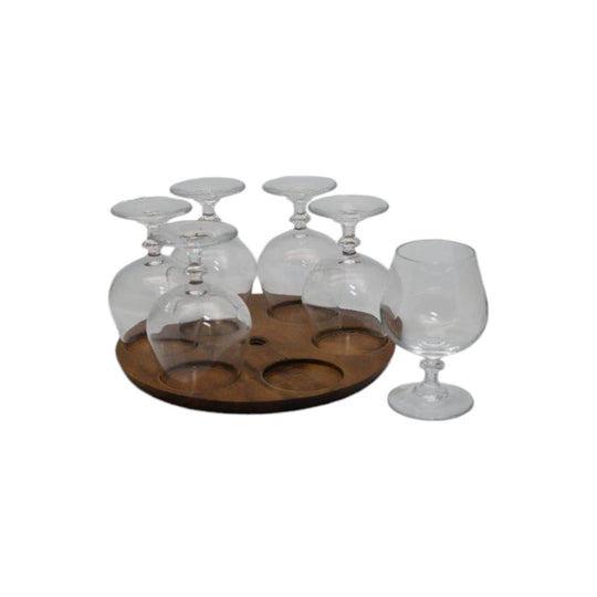 Vintage Crystal Brandy/Cognac Snifters. Set of 6