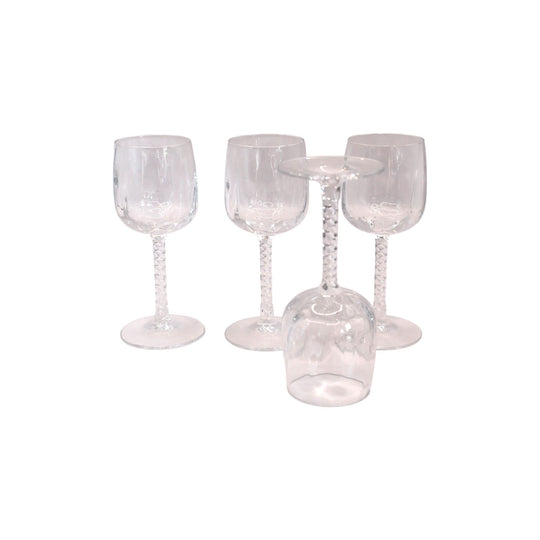 Vintage Crystal D'Arques Durand "Nemours" sherry glasses. Set of 4