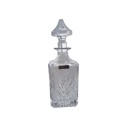 Vintage CRYSTAL HAND CUT 24 DECANTER "NEW" POLAND IRENA