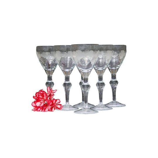 Vintage Crystal Sherry/Port Glasses. Set of 4