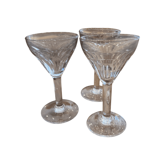 Vintage Cut Crystal Sherry Glasses - Set of 10 – French Antique Glassware | Water Tiger