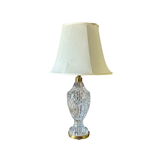 Vintage Cut Glass Table Lamp