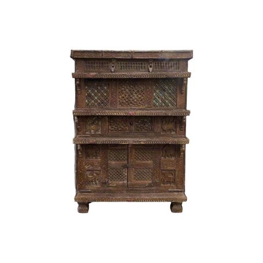 Vintage Detailed Upright Damchiya Cabinet