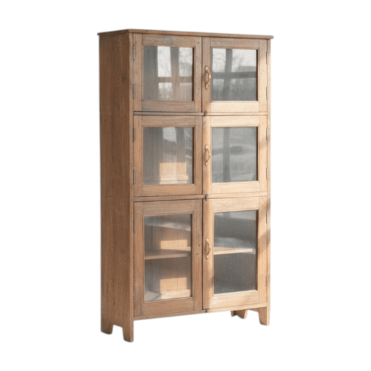 Vintage Display Glass Almirah Cabinet