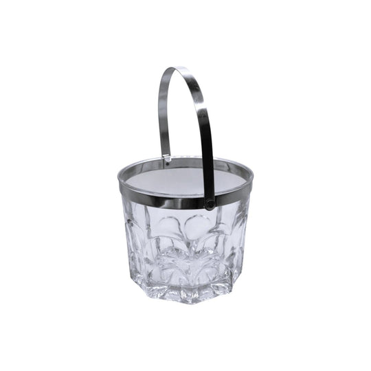 Vintage Duralex Ice bucket. Pressed Glass. Made in Spain