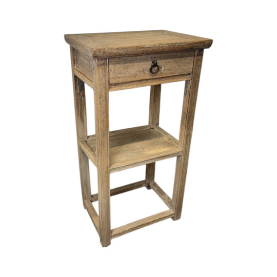 Vintage Elm Vase Table III
