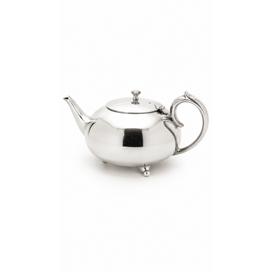 Vintage EPNS Silver-Plated Teapot by Phoenix Products, Mid-Century, Hinged Lid & Pedestal Feet
