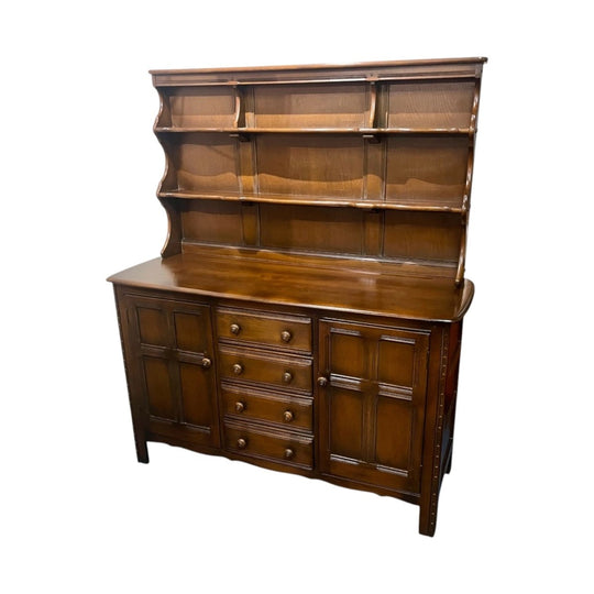 Vintage ERCOL kitchen sideboard buffet hutch farmhouse mid-century modern 1960's