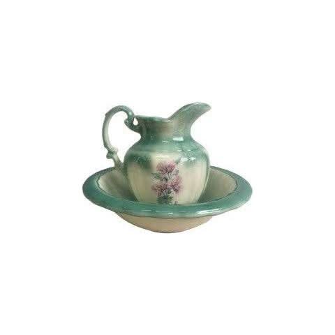 Vintage Floral Jug &amp; Basin