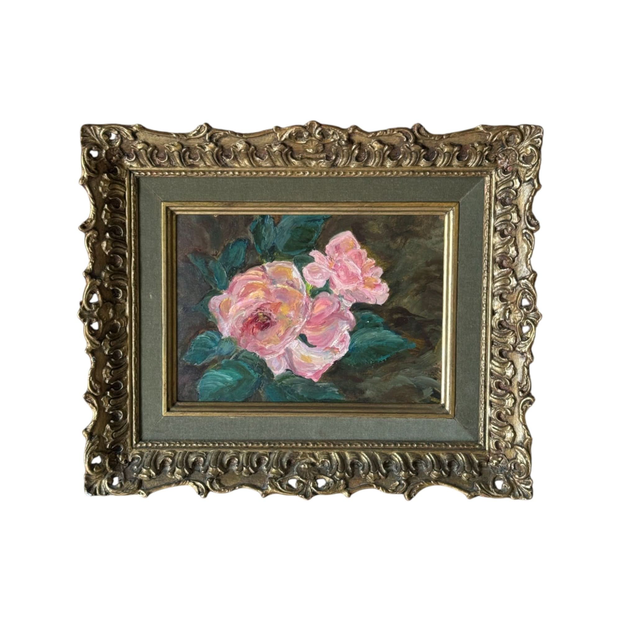 Vintage Floral Still Life Oil Painting in Ornate Gilt Frame | Bazaa | Designer, Vintage and Antique Furniture
