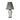 Vintage Floral Table Lamp with Striped Shade | Bazaa | Designer, Vintage and Antique Furniture