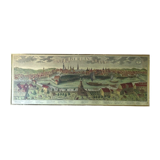 Vintage Framed Historic Print of Berlin