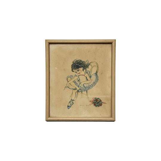 Vintage Framed Print by Brownie Downing