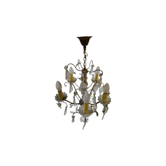 Vintage French 5 light chandelier