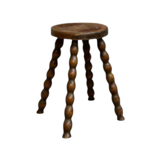 Vintage French Barley Twist Leg Stools- Unique Design