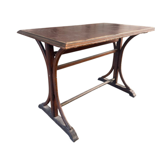 Vintage French Bentwood Bistro Table from Paris