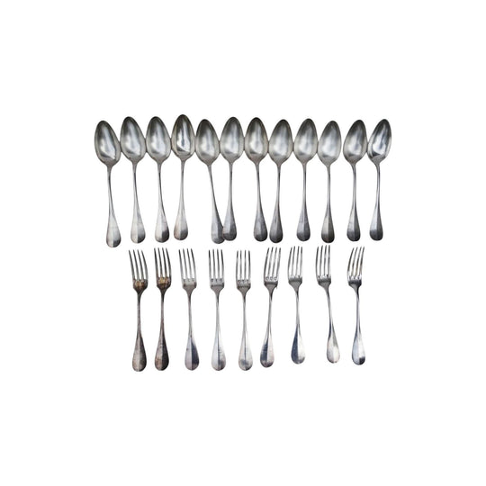 Vintage French Christofle cutlery set in silver plate 