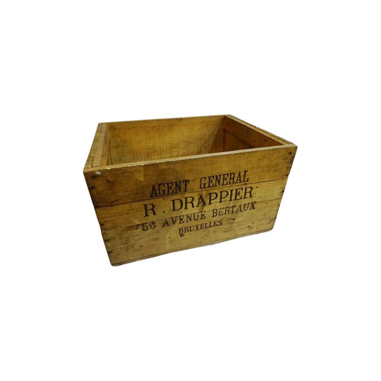 Vintage French Drappier champagne crate