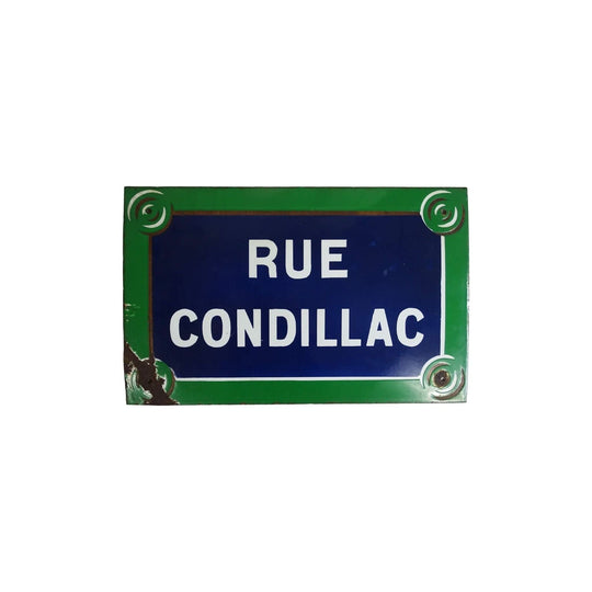Vintage French enamel street sign