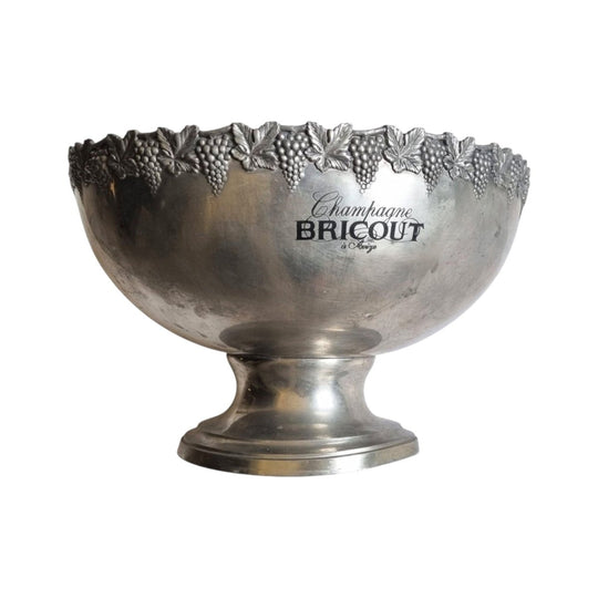 Vintage French pewter Bricout champagne bowl bucket