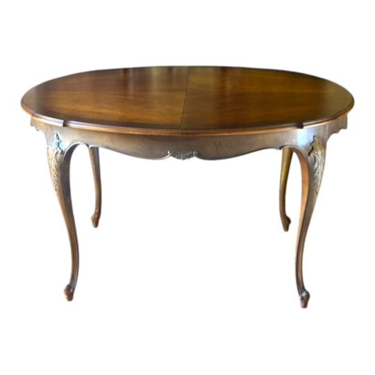 Vintage French Provincial Style Extendable Dining Table