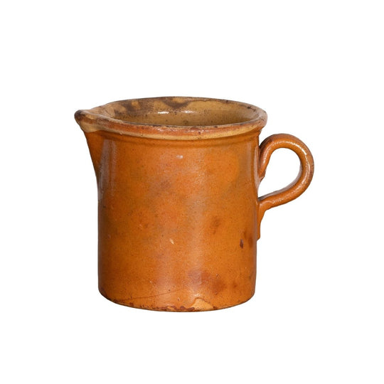 Vintage French Savoyard hand painted and glazed jug from a collection sourced near Megeve