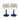 Vintage French wine glasses. Cobalt stems. Set of 2 | Bazaa | Designer, Vintage and Antique Furniture