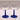 Vintage French wine glasses. Cobalt stems. Set of 2 | Bazaa | Designer, Vintage and Antique Furniture