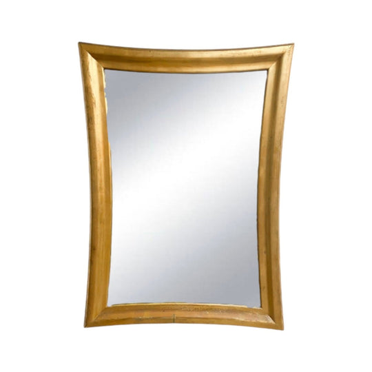 Vintage Gold Gilt Curved Framed Mirror