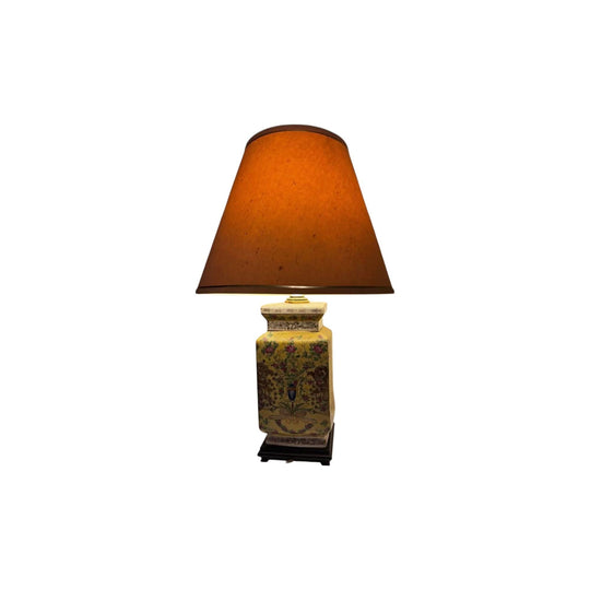 🌟 Vintage Hand-Painted Vase Lamp – Unique Statement Piece 🌟