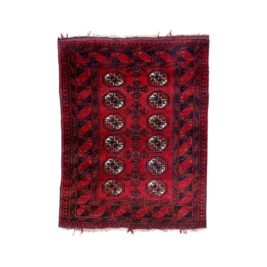Vintage Handwoven Bokhara Rug (122x92cm)