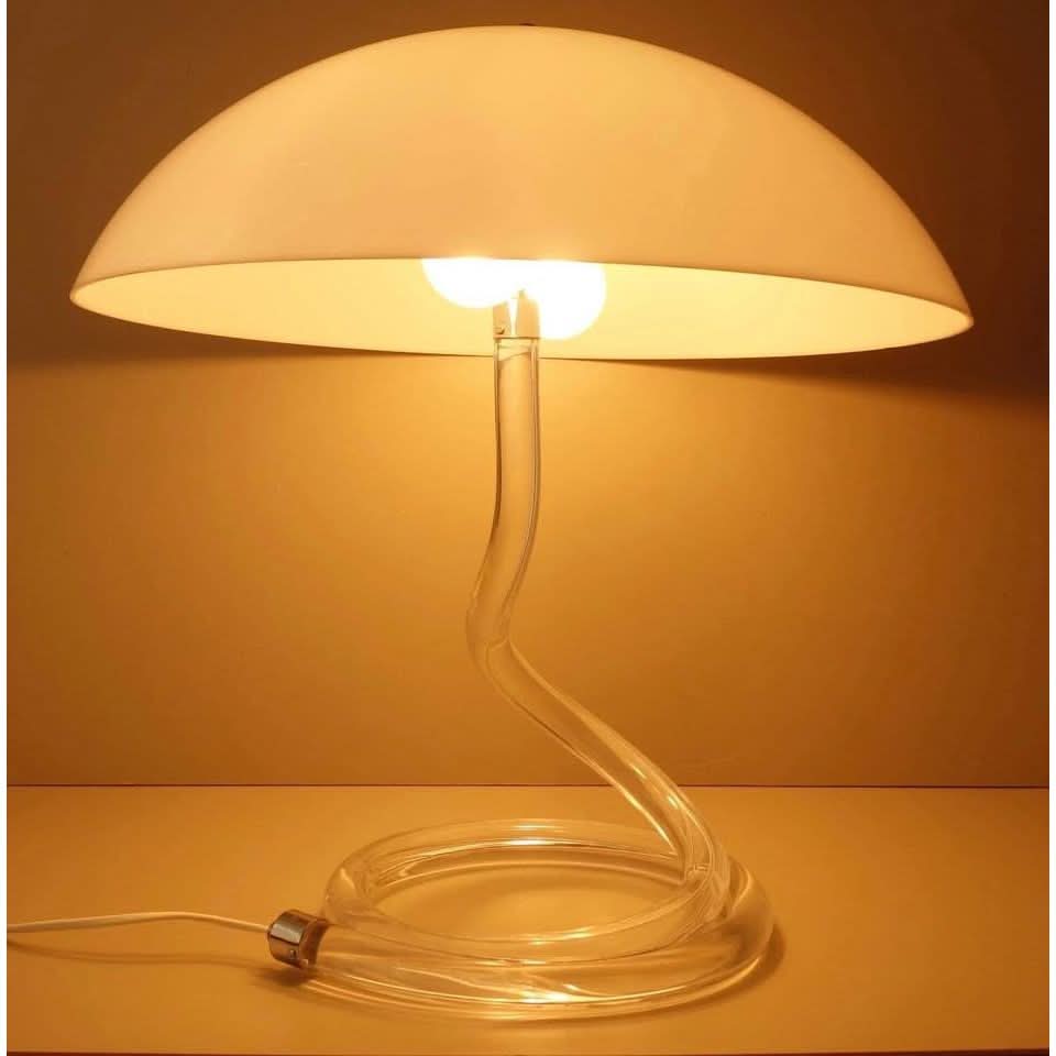 Vintage Harco Loor MCM Acrylic Table Lamp Rare Collectors Item | Bazaa | Designer, Vintage and Antique Furniture