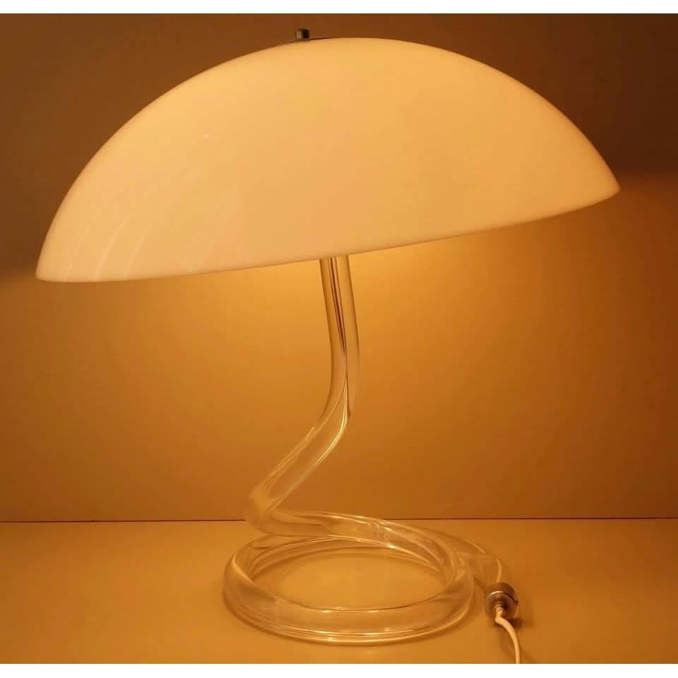 Vintage Harco Loor MCM Acrylic Table Lamp Rare Collectors Item | Bazaa | Designer, Vintage and Antique Furniture