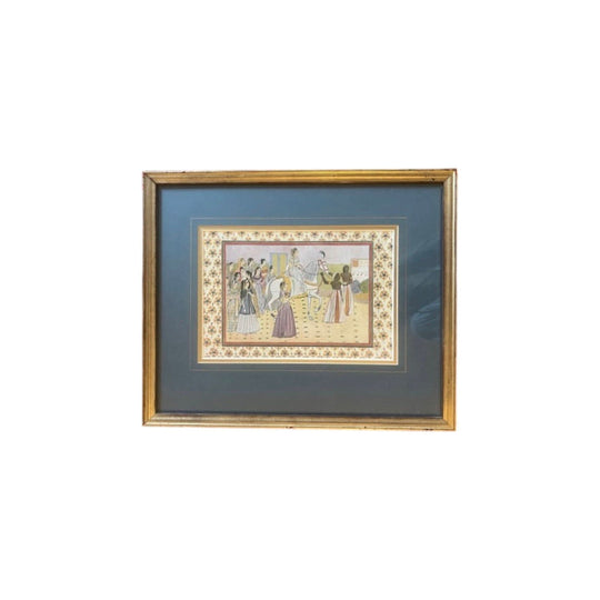 Vintage Indian Art - wedding scene