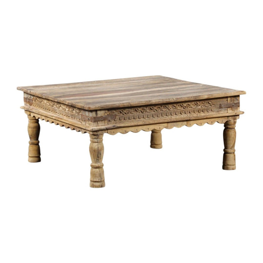 VINTAGE Indian Bajot Table - Coffee Table  - Eco Village Collection