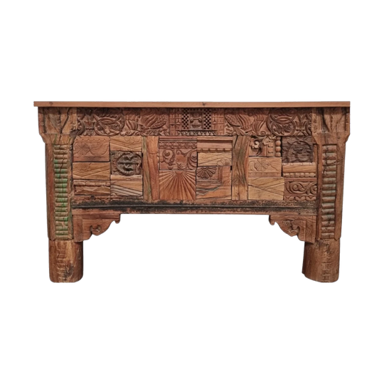 VINTAGE Indian Bar/Console Natural - Eco Village Collection