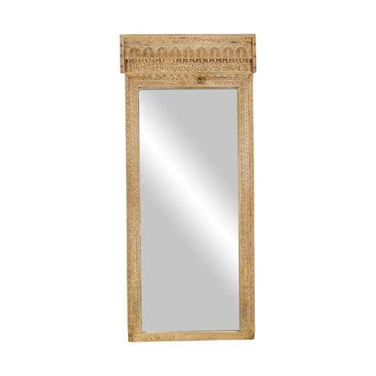 VINTAGE Indian Carved Mirror Frame - Eco Village Collection