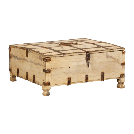 VINTAGE Indian Desk Top Storage Timber Chest - Eco Village Collection