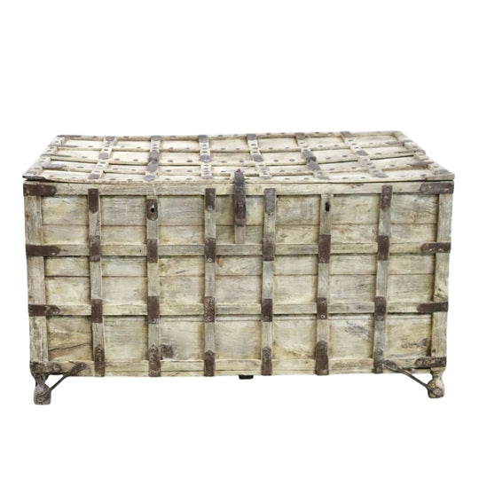 VINTAGE Indian Dowry Storage Trunk/ Chest