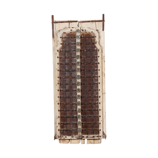 Vintage Indian Havali Brown Door Panel