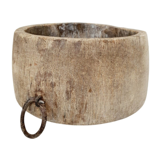 Vintage Indian Wooden Pot or Bowl